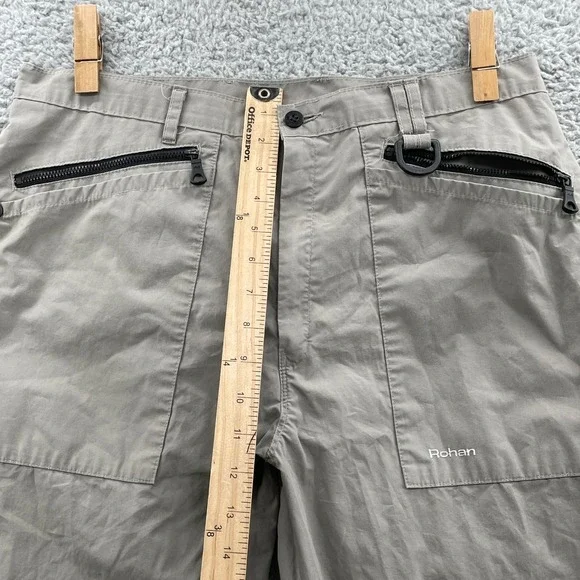 Rohan Hiking Pants Men's 33x31* Beige Canvas Gorpcore Utility Workwear Camping